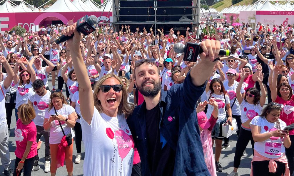 Race for The Cure 2025 Radio Globo Davide Mannone Flaminia Cappelli