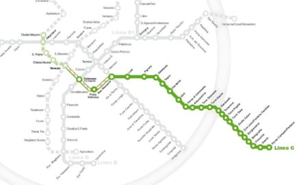 Percorso Metro C Roma